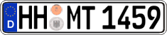 German license plate, Regular plates