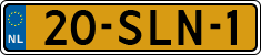 License plate of the Netherlands, Cars