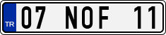 License plate of Turkey, Regular plates