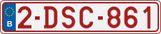 License plate of Belgium, Regular plates (2010)