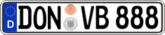 German license plate, Regular plates