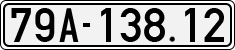 License plate of Vietnam, Cars