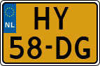 License plate of the Netherlands, Cars