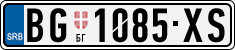 License plate of Serbia, Cars