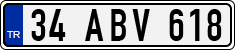 License plate of Turkey, Regular plates