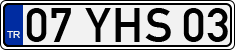 License plate of Turkey, Regular plates