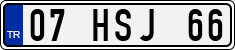 License plate of Turkey, Regular plates