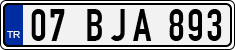 License plate of Turkey, Regular plates