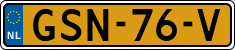 License plate of the Netherlands, Cars
