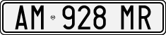 License plate of Italy, Cars (1994 year series)