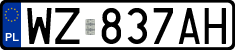 License plates of Poland, Regular car plates