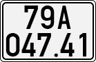 License plate of Vietnam, Cars