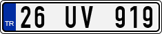 License plate of Turkey, Regular plates
