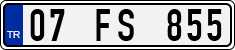 License plate of Turkey, Regular plates