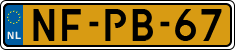 License plate of the Netherlands, Cars