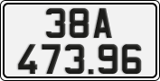 License plate of Vietnam, Cars
