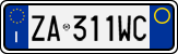 License plate of Italy, Cars (1994 year series)
