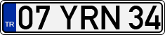 License plate of Turkey, Regular plates