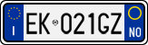 License plate of Italy, Cars (1994 year series)