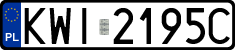 License plates of Poland, Regular car plates