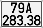 License plate of Vietnam, Cars