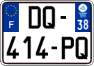 French license plate, SIV (ordinary)
