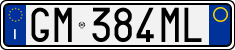 License plate of Italy, Cars (1994 year series)