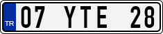 License plate of Turkey, Regular plates