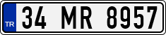 License plate of Turkey, Regular plates