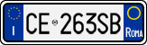 License plate of Italy, Cars (1994 year series)