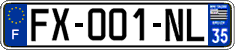 French license plate, SIV (ordinary)