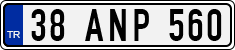 License plate of Turkey, Regular plates