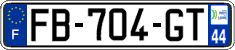 French license plate, SIV (ordinary)