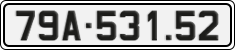 License plate of Vietnam, Cars