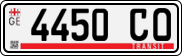 License plate of Georgia, Export transit plates