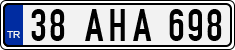License plate of Turkey, Regular plates