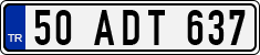 License plate of Turkey, Regular plates