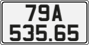 License plate of Vietnam, Cars