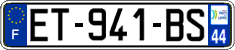 French license plate, SIV (ordinary)
