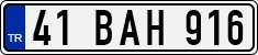 License plate of Turkey, Regular plates