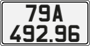 License plate of Vietnam, Cars