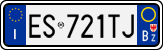 License plate of Italy, Cars (1994 year series)