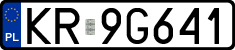 License plates of Poland, Regular car plates
