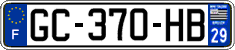 French license plate, SIV (ordinary)