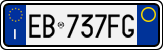License plate of Italy, Cars (1994 year series)