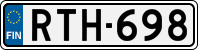 License plate of Finland, Cars
