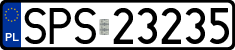 License plates of Poland, Regular car plates