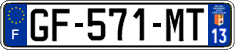 French license plate, SIV (ordinary)