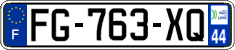 French license plate, SIV (ordinary)