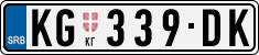 License plate of Serbia, Cars